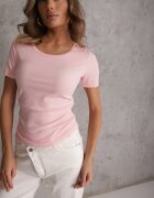 romee's Tricou Roz cu dungi cu încrețituri pe laterale Nedala