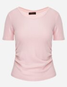 romee's Tricou Roz cu dungi cu încrețituri pe laterale Nedala