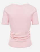 romee's Tricou Roz cu dungi cu încrețituri pe laterale Nedala