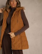 romee's Vestă Maro Cambrată De tranziție cu Glugă Olepia
