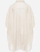 rosa Cămașă de vară cu mâneci liliac din bumbac fluid croi oversize Caeilla Bej