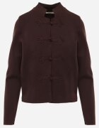 rosa Cardigan din vâscoză stil Napoleon cu cusături decorative Haniove Maro