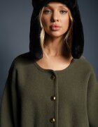 rosa Cardigan Verde Deschis din Viscoză Hanneth
