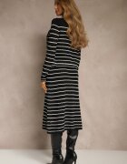 rosa Compleu Negru din Tricot cu Viscoză Reiat Cardigan și Fustă Sepelisse