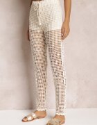 rosa Pantaloni Bej deschis Croșetați Maeby