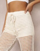 rosa Pantaloni Bej deschis Croșetați Maeby