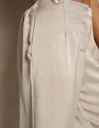 rosa Pantaloni Bej High Waist cu un croi elegant și picior drept Jenarwena