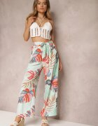 rosa Pantaloni de mentă Largi Sofadia