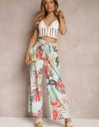 rosa Pantaloni de mentă Largi Sofadia