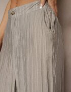 rosa Pantaloni Gri cu croi larg High Waist Natoreia