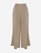 rosa Pantaloni larghi verde închis cu elastic în talie Carleny