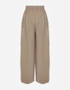 rosa Pantaloni larghi verde închis cu elastic în talie Carleny