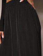 rosa Pantaloni Negri de vară cu croială largă cu elastic în talie Philomen
