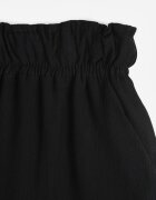 rosa Pantaloni negri din material cu elastic încrețit Pimpernel