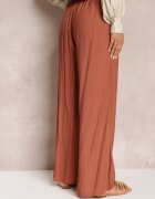 rosa Pantaloni Portocalii Textili cu elastic încrețit Pimpernel