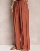 rosa Pantaloni Portocalii Textili cu elastic încrețit Pimpernel