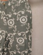rosa Pantaloni Verzi închiși cu croială largă cu talie înaltă brodați Issedi