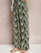 rosa Pantaloni Verzi Largi cu elastic și legătură în talie Vayolet