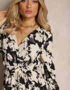 rosa Rochie Alb-Negru Kharano