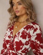 rosa Rochie Alb-Roșie Kharano