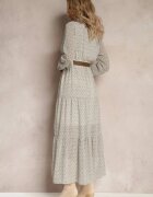 rosa Rochie Albă cu centură Agareope