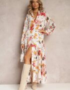 rosa Rochie Albă Klymano