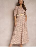 rosa Rochie Albă-Portocalie Adena