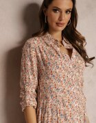 rosa Rochie Albă-Portocalie Adena