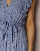 rosa Rochie Albastră cu curea Mitho
