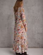 rosa Rochie Albastră deschisă cloș cu flori Rotu