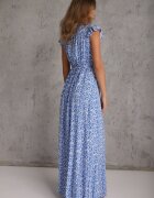 rosa Rochie Albastră din Viscoză Appamene