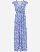 rosa Rochie Albastră din Viscoză Appamene