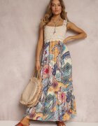 rosa Rochie Bej-Albastru Grayah