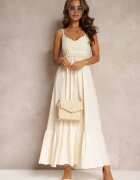 rosa Rochie bej Chryazire