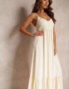 rosa Rochie bej Chryazire