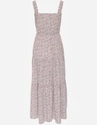 rosa Rochie Bej deschis Cloche cu Imprimeu Floral cu Bretele Malaisia