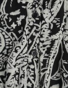 rosa Rochie Bej-Negru Cloș cu cordon în talie Blerore