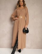 rosa Rochie Bej Palane