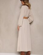 rosa Rochie Bej Palane