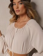 rosa Rochie Bej Palane