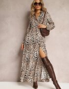 rosa Rochie bej Undihaneh