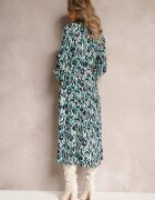 rosa Rochie cămașă Albastră cu Imprimeu Geometric Gena