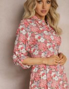 rosa Rochie Cămașă Roz-Roșu Castorius
