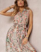 rosa Rochie cămașă Roz-Verde Doraemon
