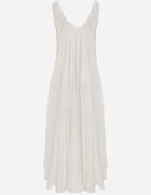 rosa Rochie din viscoză decorată cu broderie cu fir metalic Chionione Albă