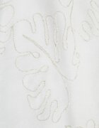 rosa Rochie din viscoză decorată cu broderie cu fir metalic Chionione Albă