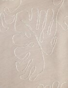 rosa Rochie din viscoză decorată cu broderie cu fir metalic Chionione Bej