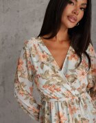 rosa Rochie Maxi mentă cu Decolteu petrecut și elastic cu legătură în talie Alret