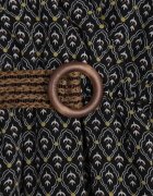 rosa Rochie Neagră Cu Curea Agareope