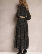 rosa Rochie neagră cu curea Erenope